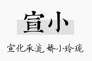 宣小名字的寓意及含义