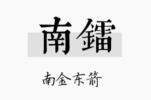 南镭名字的寓意及含义