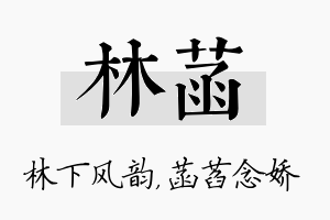 林菡名字的寓意及含义