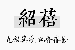 绍蓓名字的寓意及含义