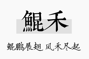 鲲禾名字的寓意及含义