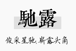 驰露名字的寓意及含义