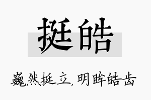 挺皓名字的寓意及含义