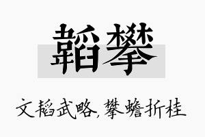 韬攀名字的寓意及含义