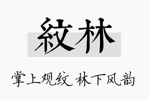 纹林名字的寓意及含义