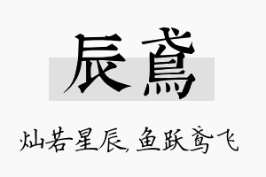 辰鸢名字的寓意及含义