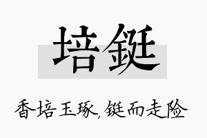 培铤名字的寓意及含义