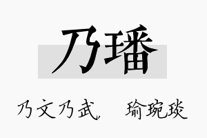 乃璠名字的寓意及含义