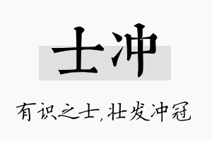 士冲名字的寓意及含义