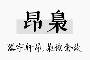 昂枭名字的寓意及含义