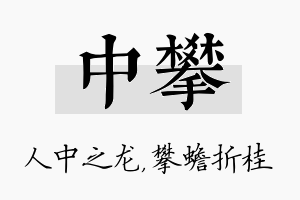 中攀名字的寓意及含义