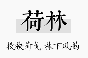 荷林名字的寓意及含义