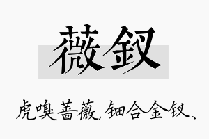 薇钗名字的寓意及含义