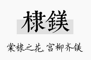 棣镁名字的寓意及含义