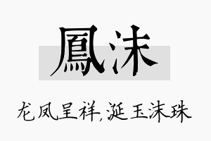 凤沫名字的寓意及含义