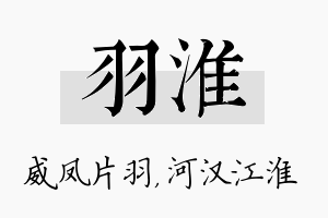 羽淮名字的寓意及含义