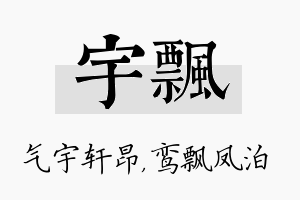 宇飘名字的寓意及含义