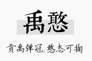 禹憨名字的寓意及含义