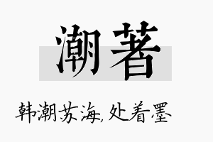 潮着名字的寓意及含义