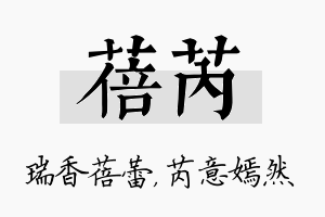 蓓芮名字的寓意及含义