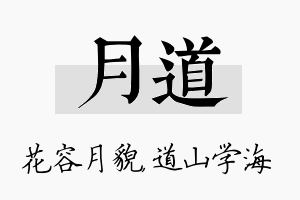 月道名字的寓意及含义