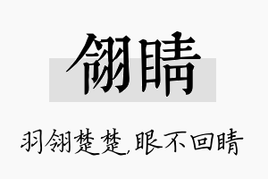 翎睛名字的寓意及含义