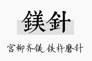 镁针名字的寓意及含义