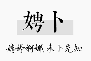 娉卜名字的寓意及含义