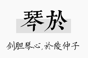 琴於名字的寓意及含义