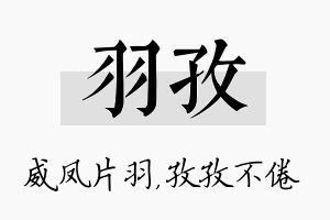 羽孜名字的寓意及含义