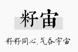 籽宙名字的寓意及含义