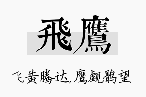 飞鹰名字的寓意及含义