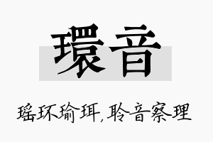 环音名字的寓意及含义