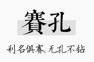 赛孔名字的寓意及含义