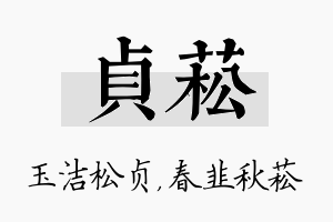 贞菘名字的寓意及含义