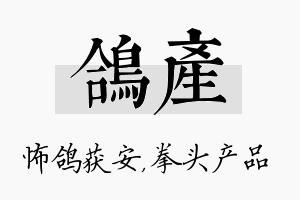 鸽产名字的寓意及含义