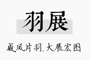 羽展名字的寓意及含义