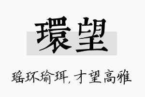 环望名字的寓意及含义