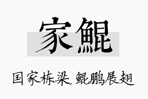 家鲲名字的寓意及含义