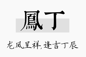 凤丁名字的寓意及含义