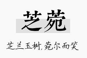 芝菀名字的寓意及含义