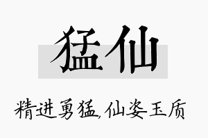 猛仙名字的寓意及含义