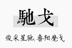 驰戈名字的寓意及含义