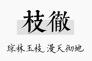 枝彻名字的寓意及含义