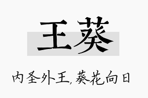 王葵名字的寓意及含义