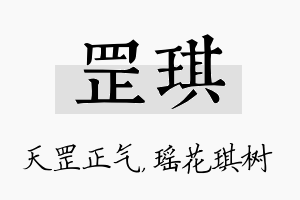 罡琪名字的寓意及含义