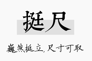 挺尺名字的寓意及含义