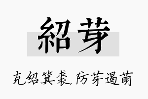 绍芽名字的寓意及含义