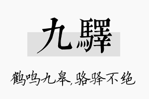 九驿名字的寓意及含义