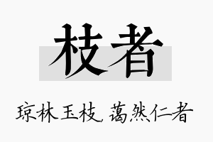 枝者名字的寓意及含义